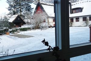 Vinterudsigt fra et af værelserne